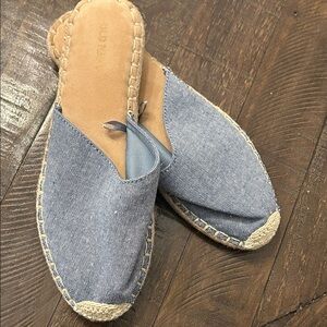 Old Navy Light Blue Espadrille Mules